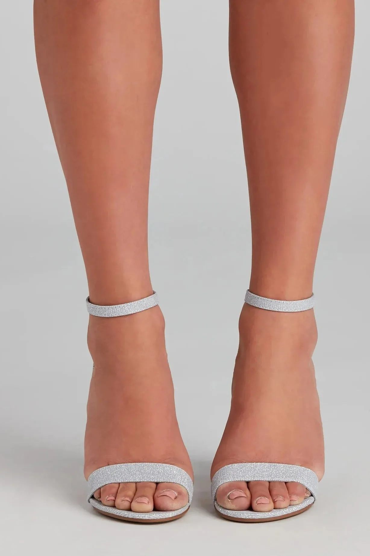 Sparkle Step Glitter Lurex Block Heels