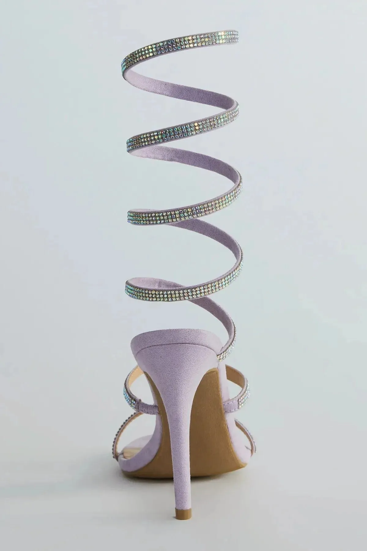 Spiral Rhinestone Stiletto Heels