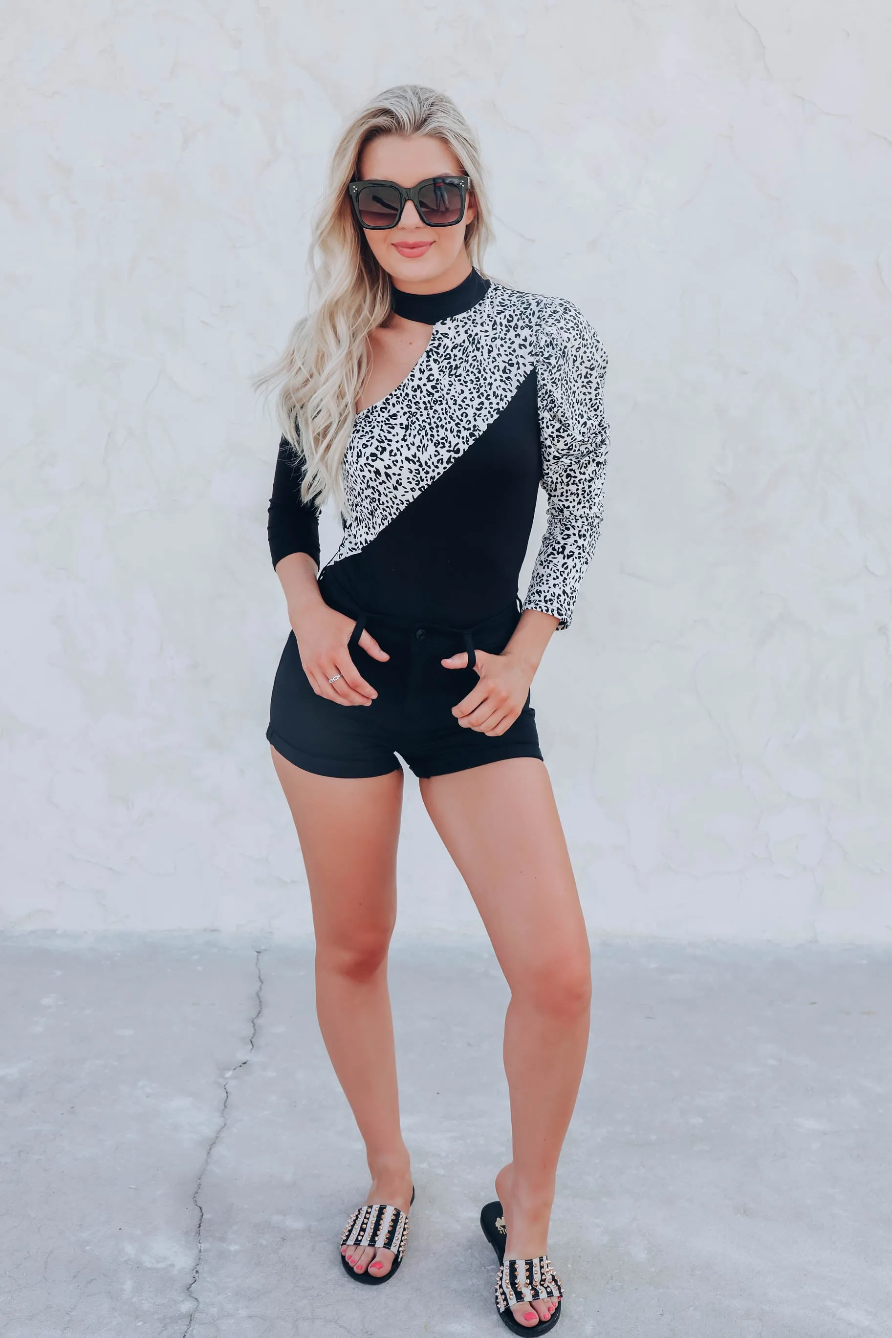 Spirited Asymmetrical One-Shoulder Bodysuit