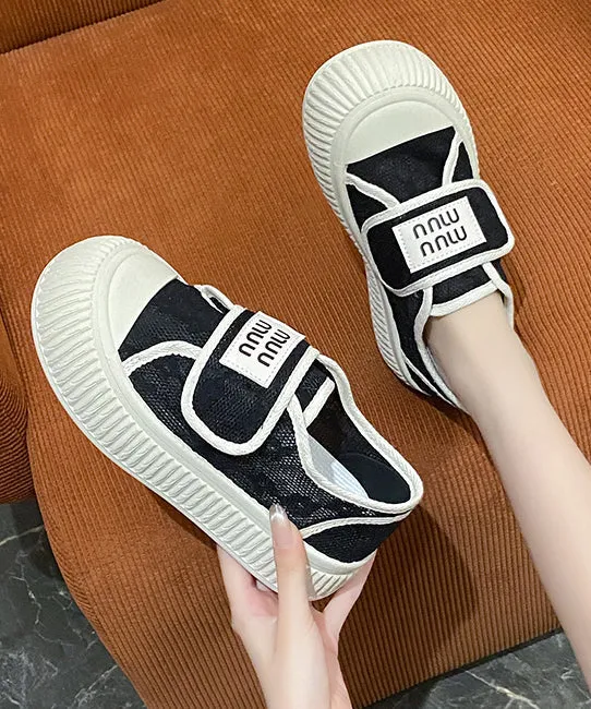 Splicing Flats Casual Mesh Comfy Beige Breathable