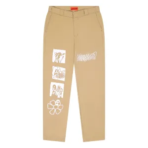 SPOOKY WORK PANTS - BEIGE