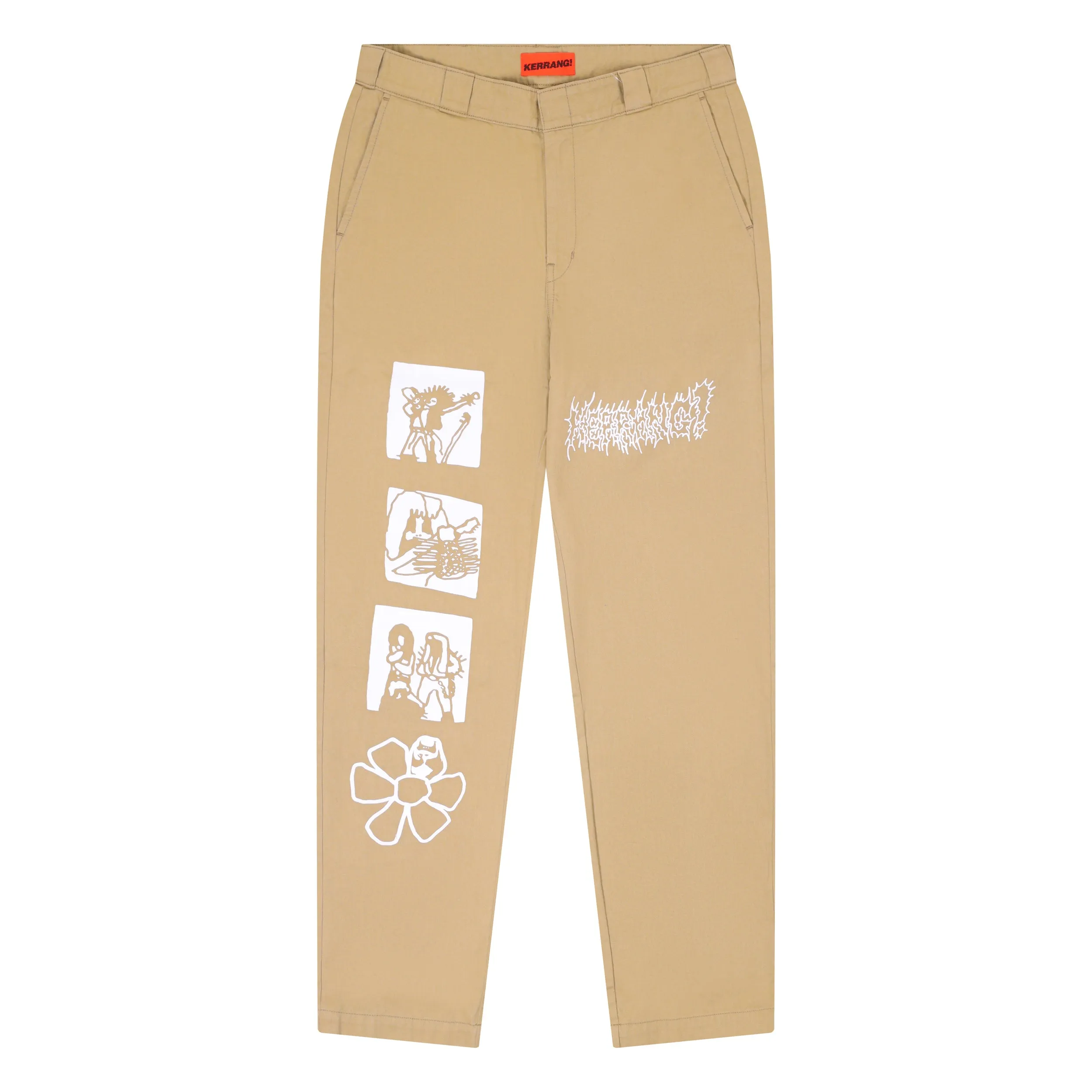 SPOOKY WORK PANTS - BEIGE
