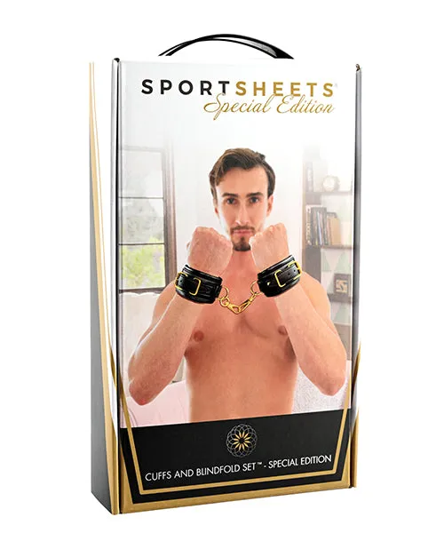 Sportsheets Cuffs and Blindfold Set
