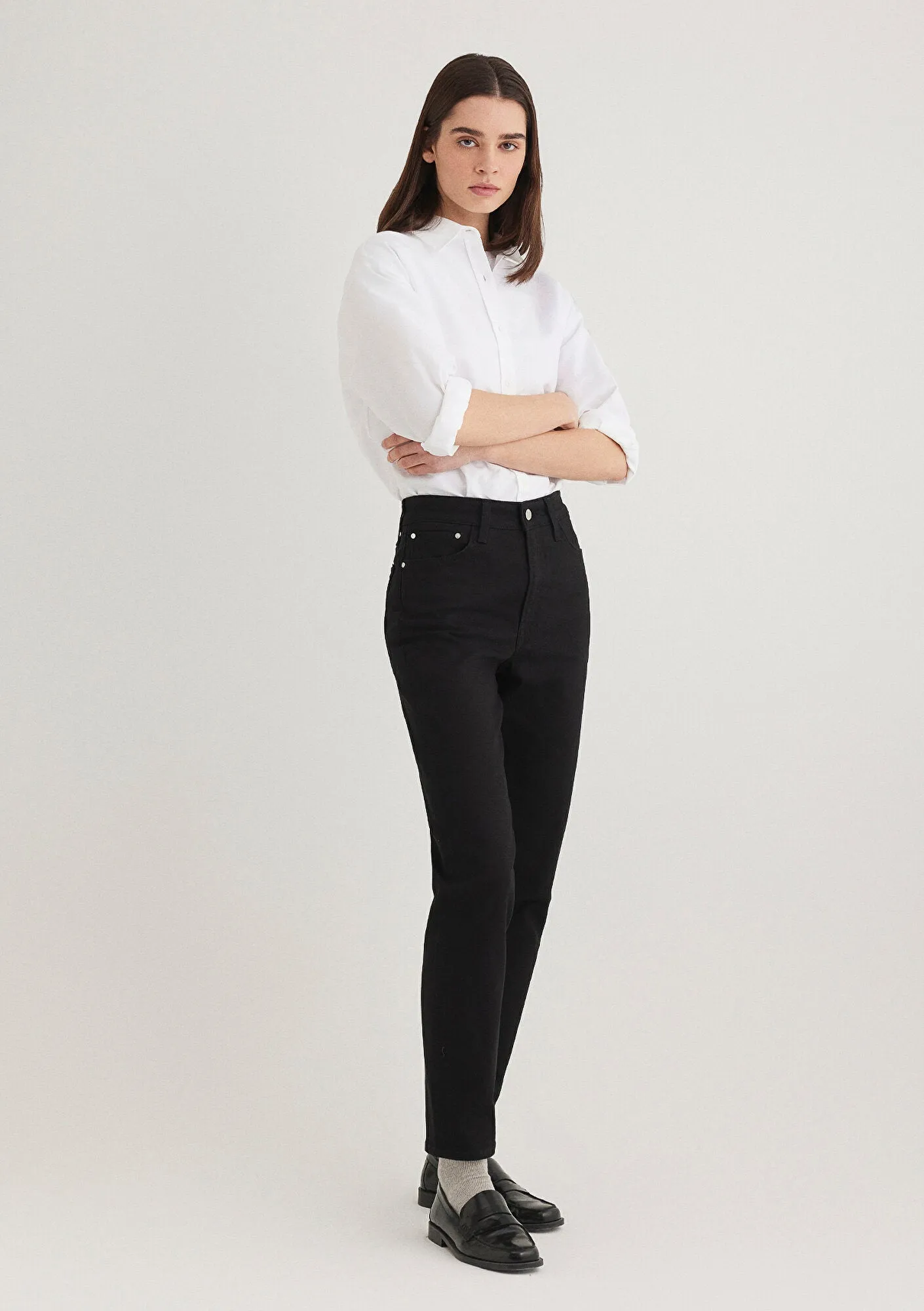 Star Double Black Denim Jean Pants