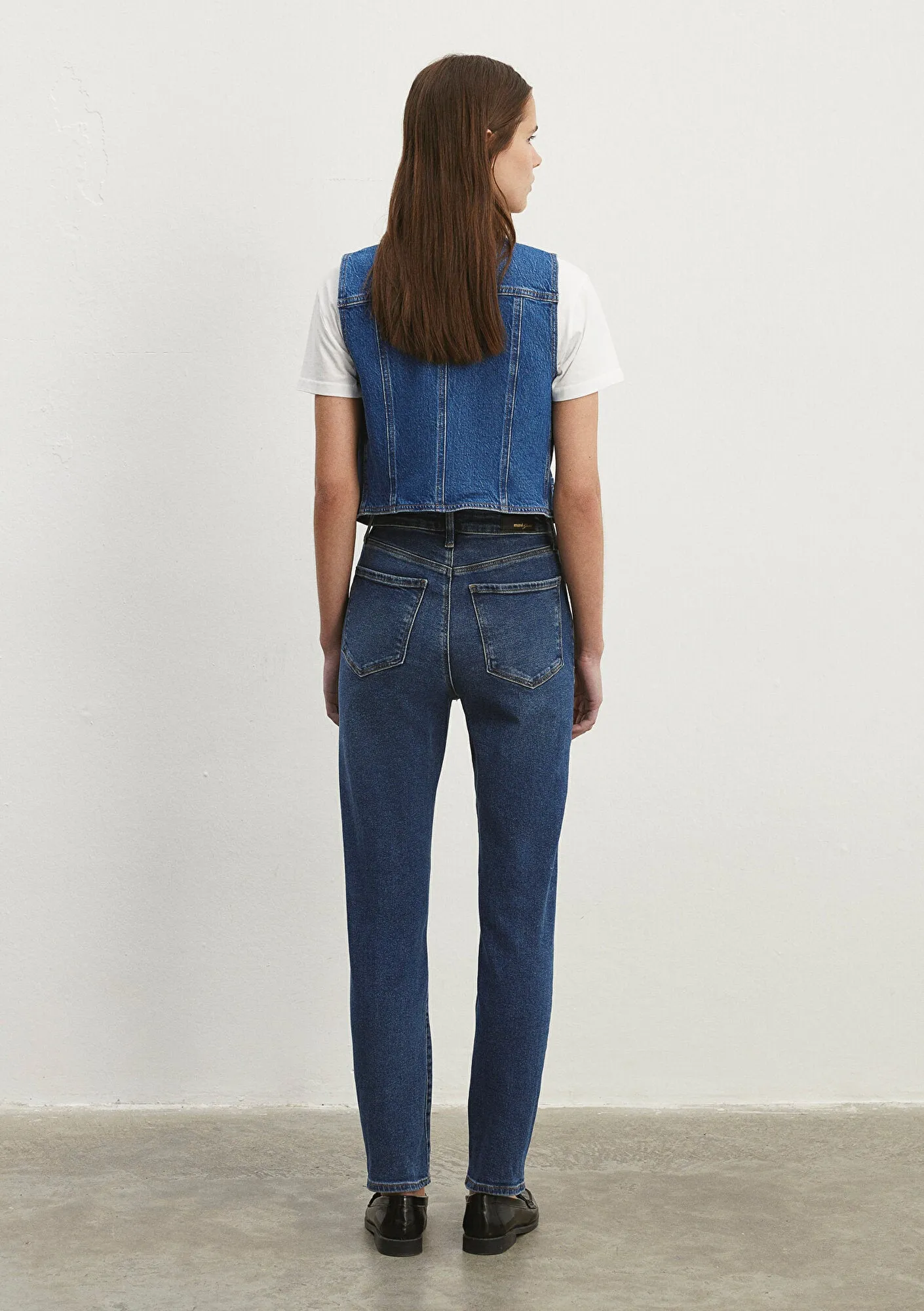 Star Mid Brushed Gold Shape Jean Pants