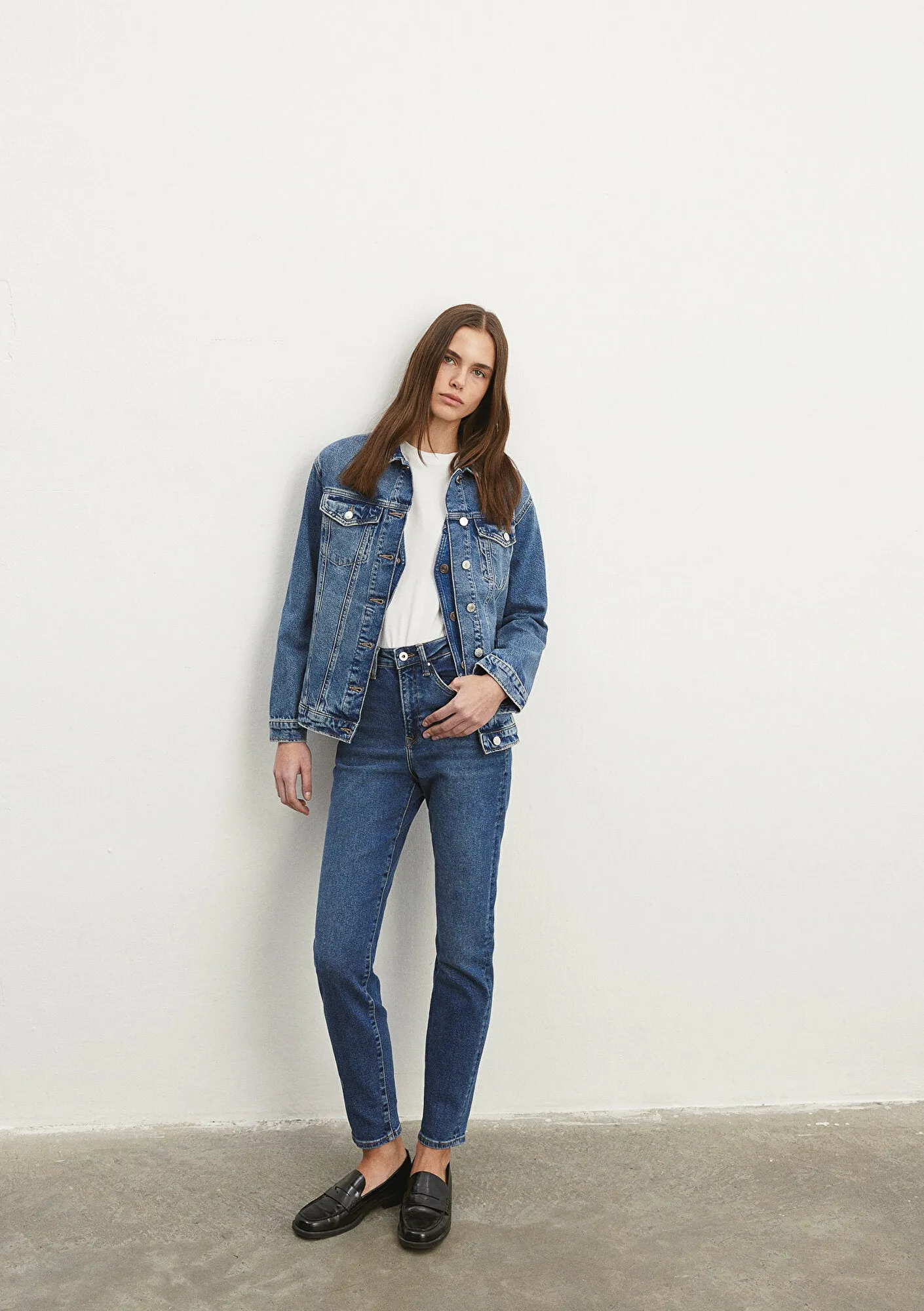 Star Mid Brushed Gold Shape Jean Pants