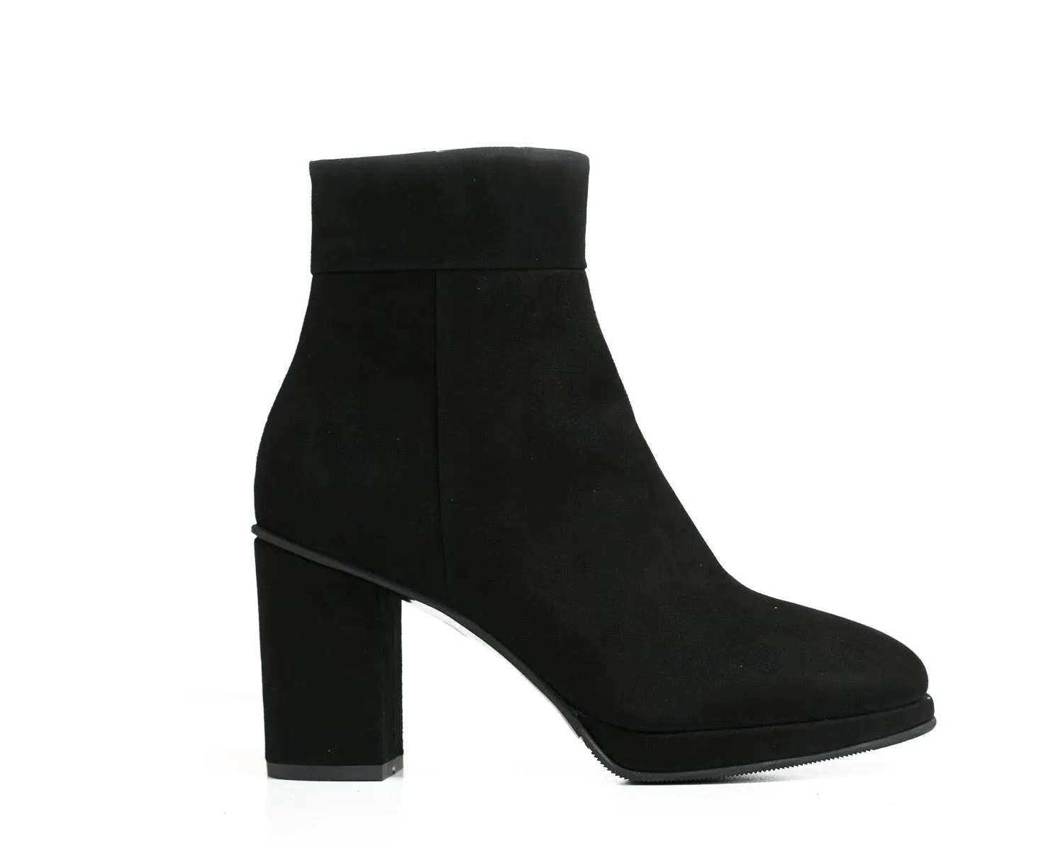 Stefano Stefani Women's Black Suede Ankle Boot 7129 40% OFF