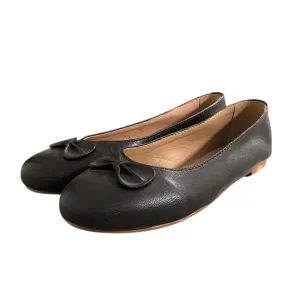 Stella Dark Brown Leather Ballet Flats