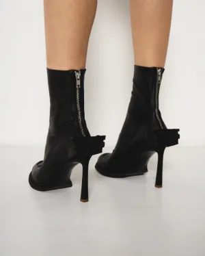 Stiletto Block Heels Black