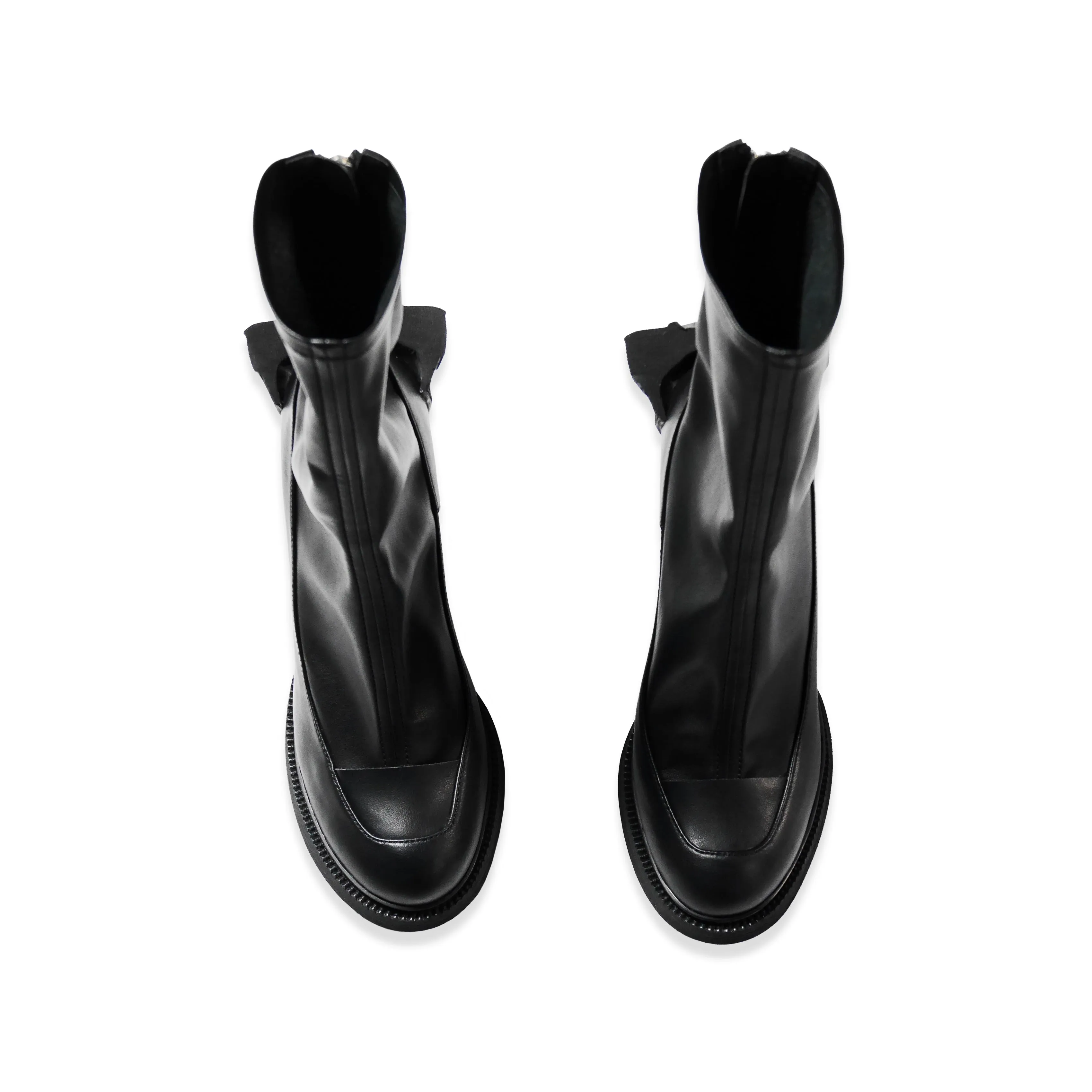 Stiletto Block Heels Black