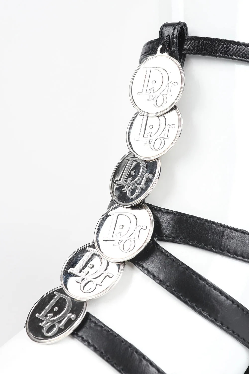 Strappy Logo Coin Heels