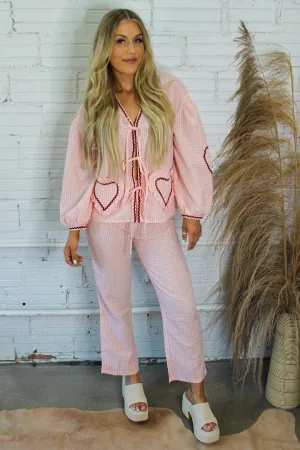 Strawberry Fields Plaid Pants