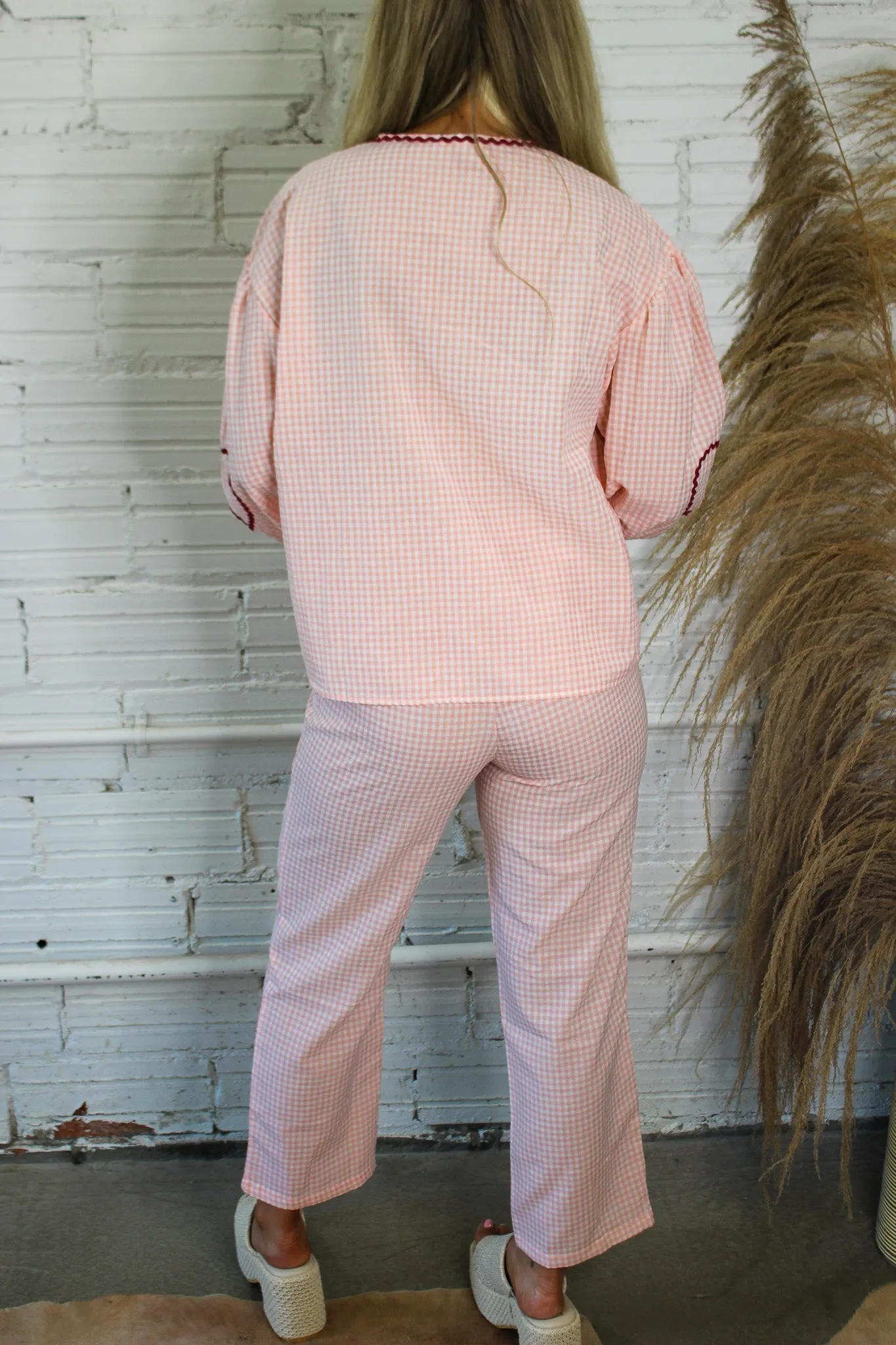 Strawberry Fields Plaid Pants