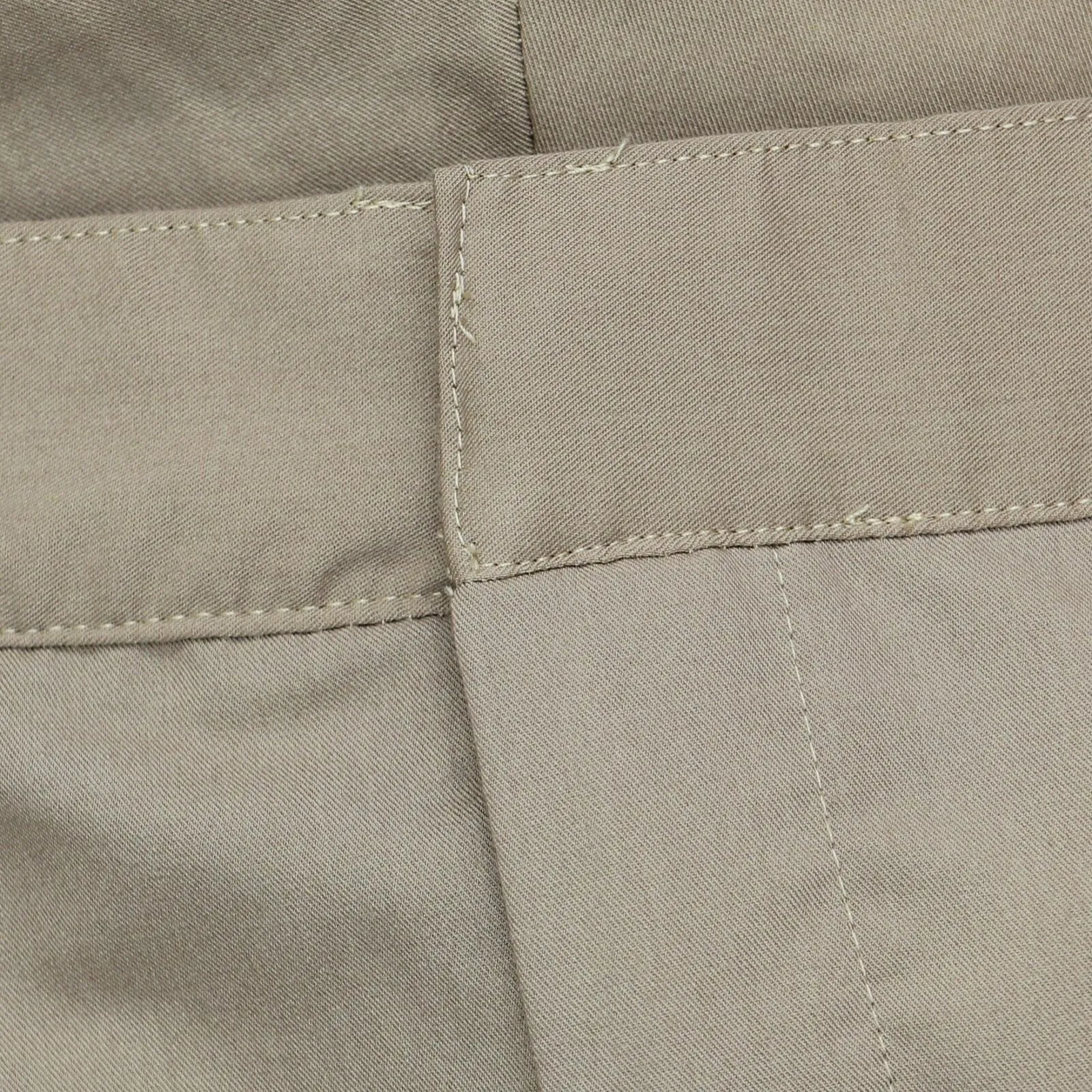 Studio by Torrid Womens Khaki Elastic Waist Zip Front Dress Pants Brown 22R