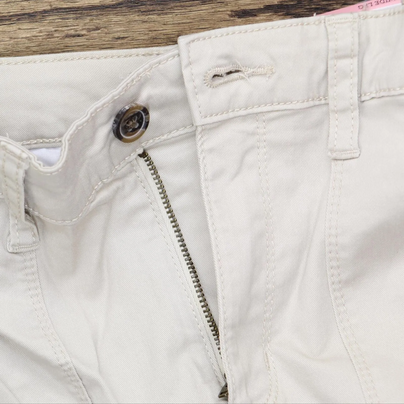 Style & Co Womens Wide Leg Khaki Workman's Pants 100110359