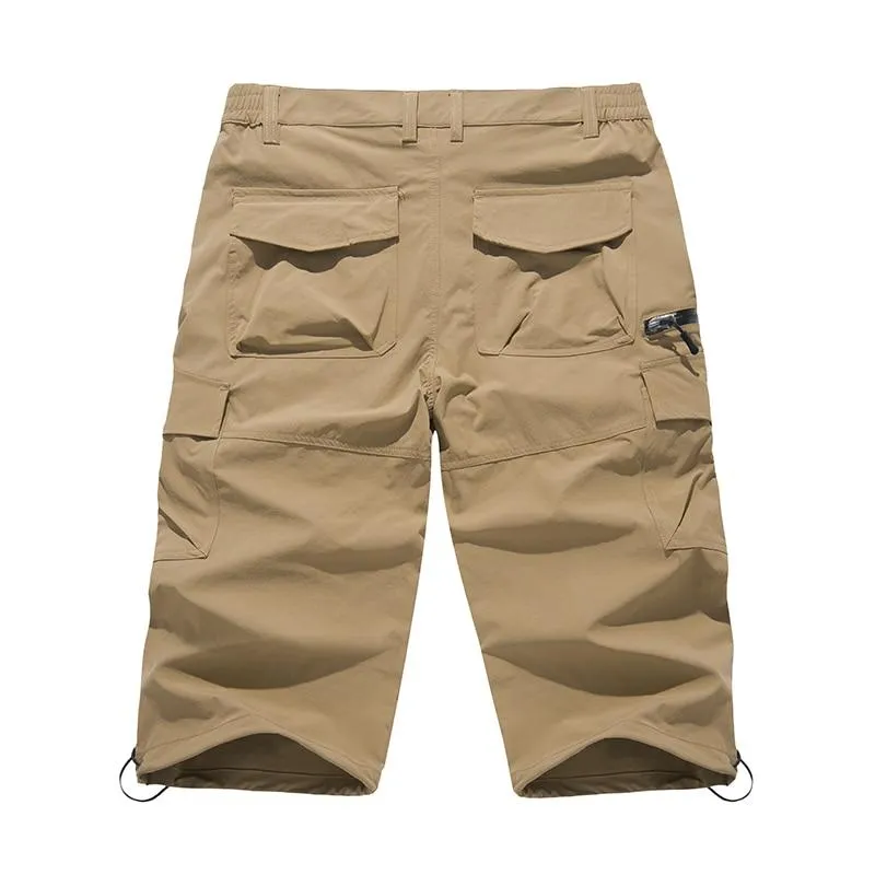 Summer Quick Dry Capri Pants Men's Lightweight Straight Fashion Casual