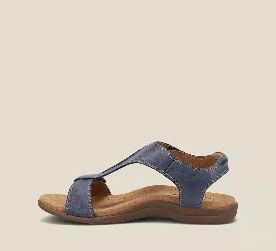 Summer Sandals College Style Ladies Sandals Low Heel Wedge Casual Shoes Leather Shoes For Femme