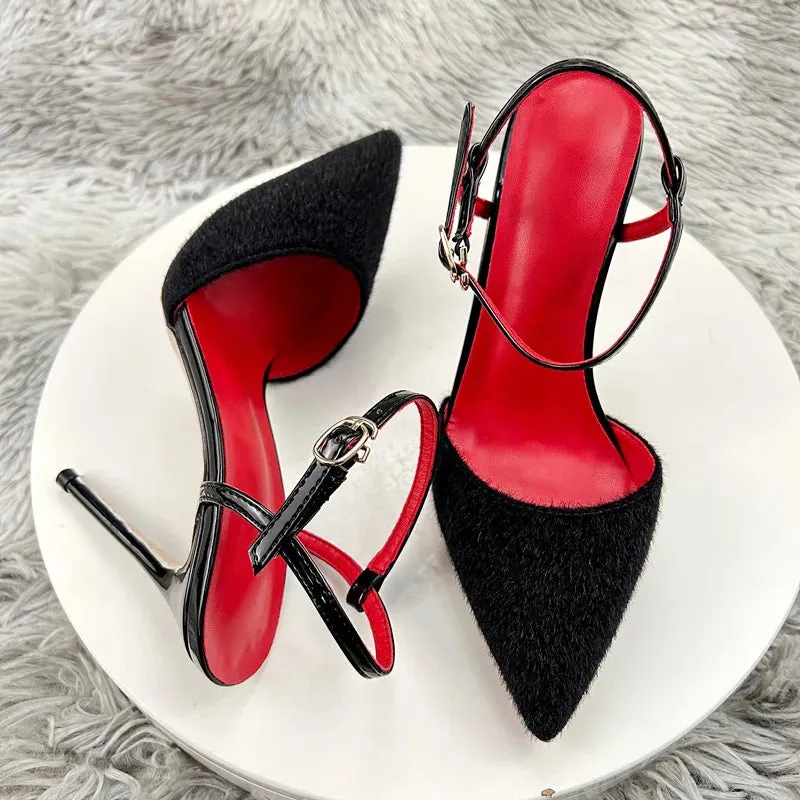 Summer stiletto high heels Baotou  bridal wedding shoes