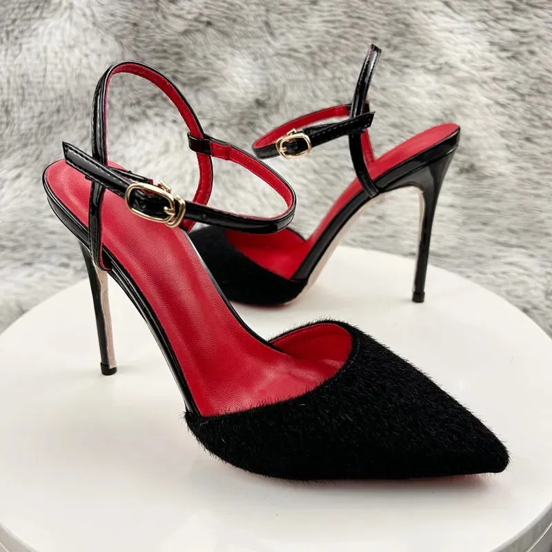 Summer stiletto high heels Baotou  bridal wedding shoes