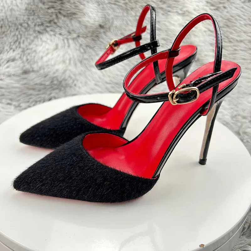 Summer stiletto high heels Baotou  bridal wedding shoes