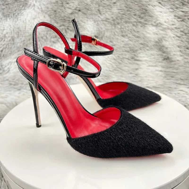 Summer stiletto high heels Baotou  bridal wedding shoes