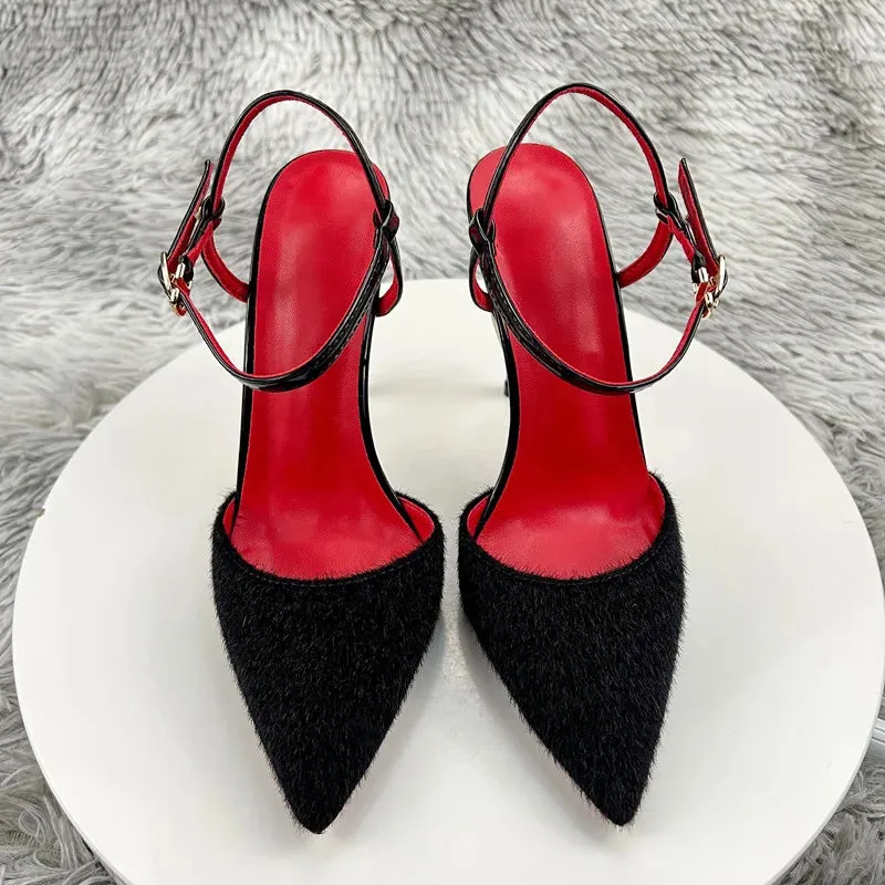 Summer stiletto high heels Baotou  bridal wedding shoes
