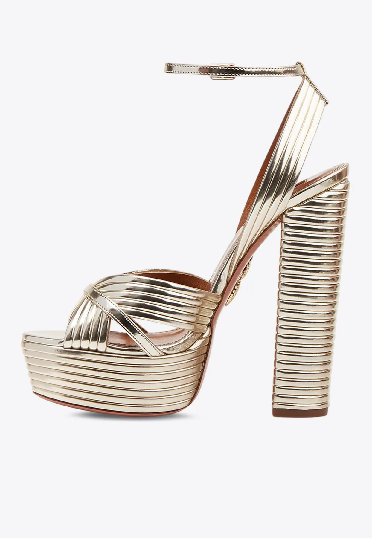 Sundance 140 Crystal-Embellished Platform Sandals