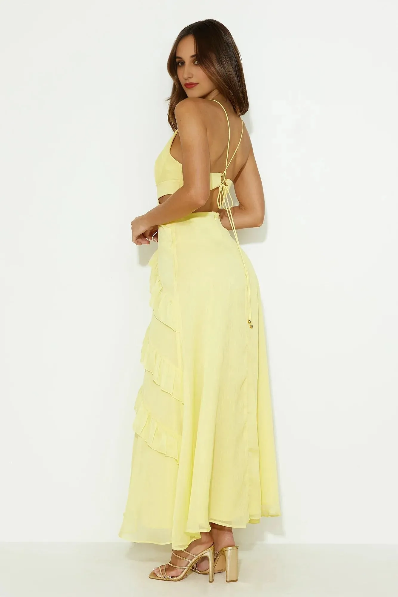 Sunset Dreamer Maxi Dress Yellow