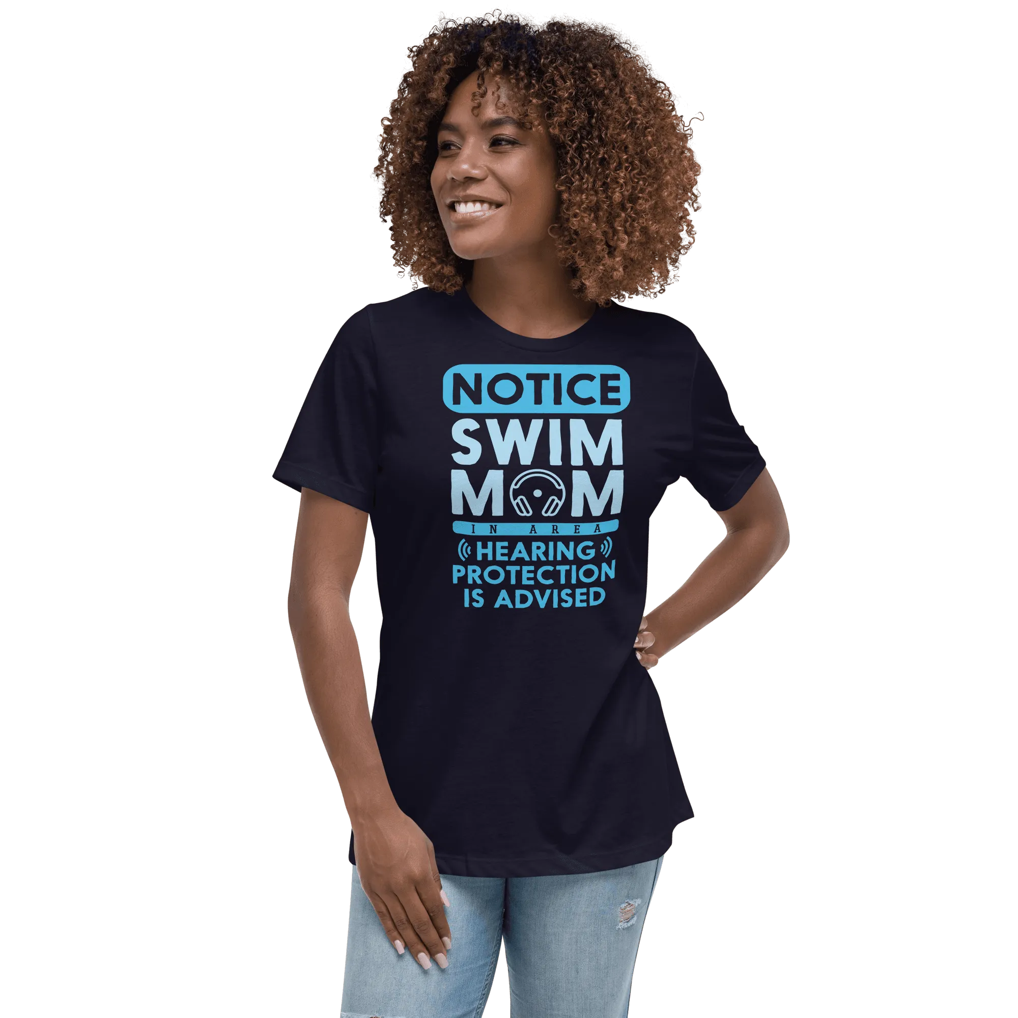Swim Mom Notice Funny T Shirt