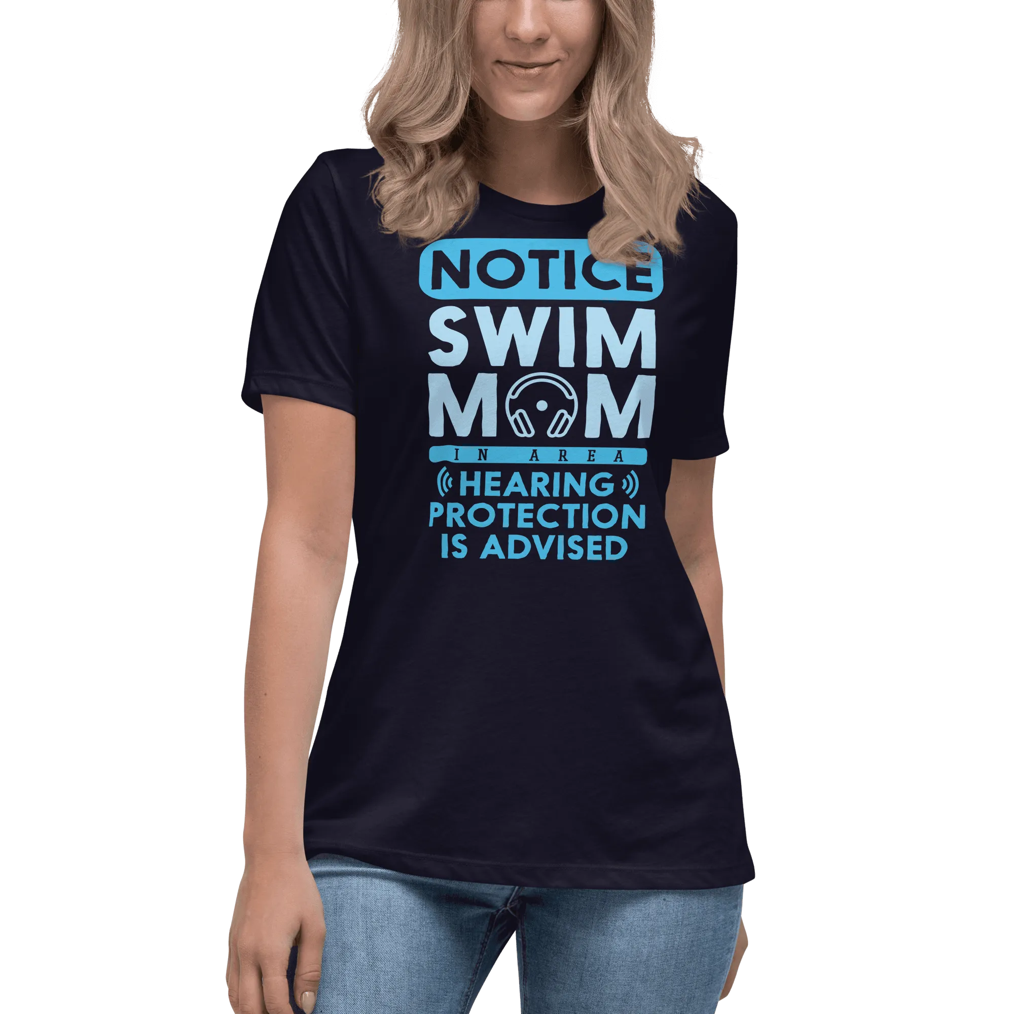 Swim Mom Notice Funny T Shirt