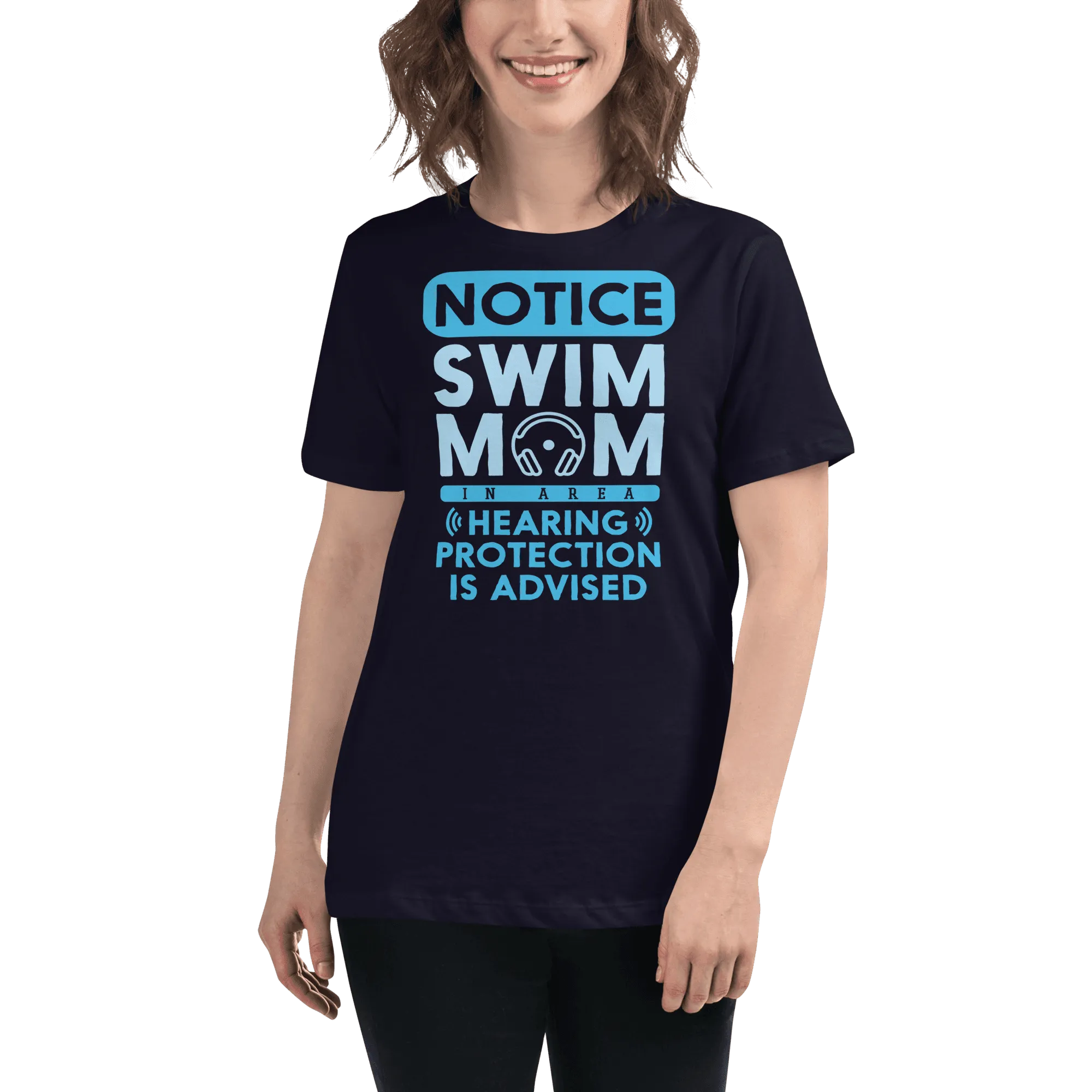 Swim Mom Notice Funny T Shirt