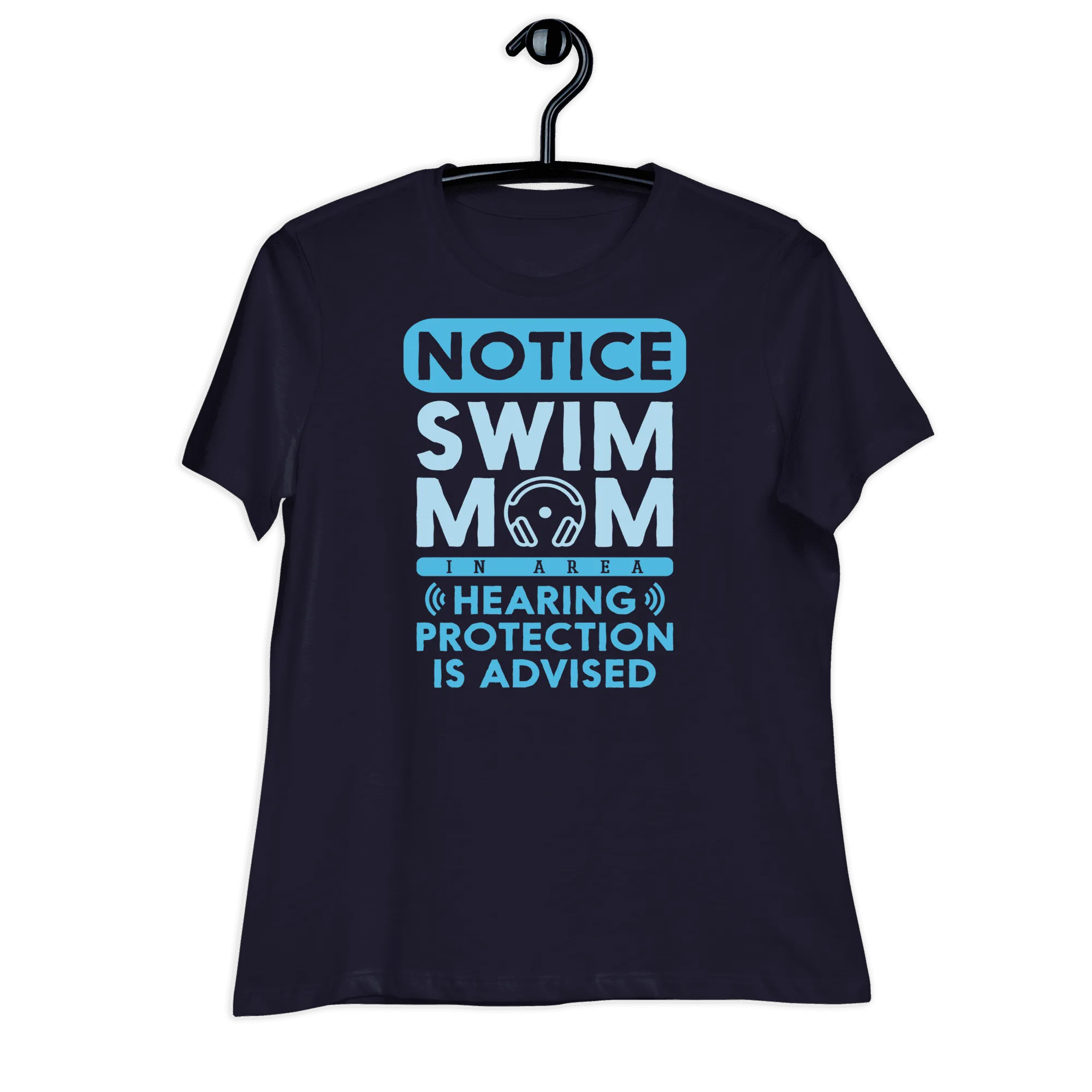 Swim Mom Notice Funny T Shirt