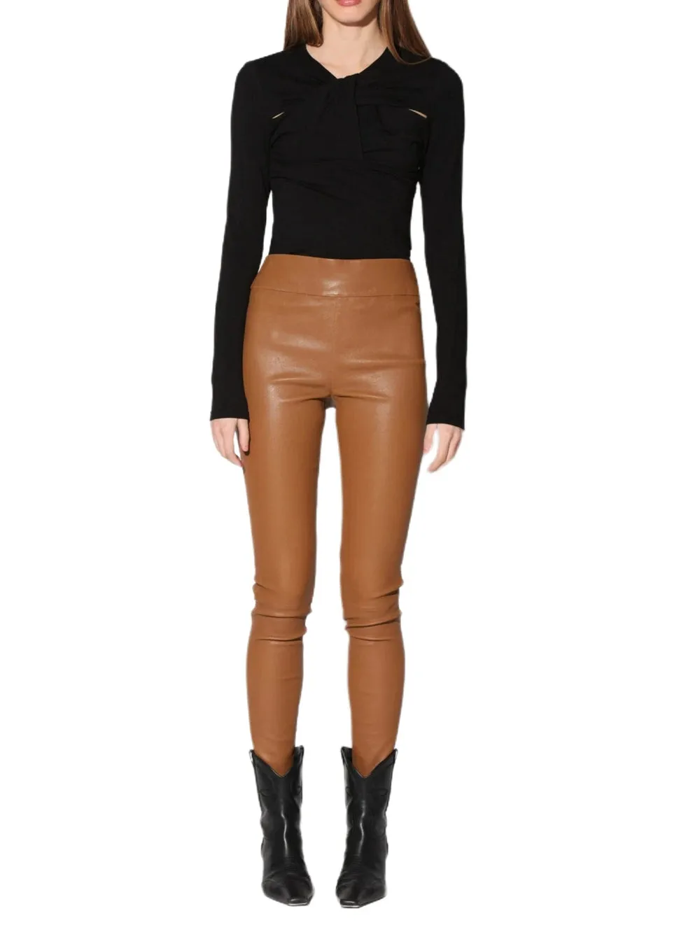 Tailored Heritage Stretch Leather Pant