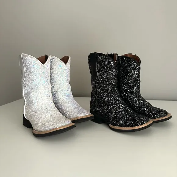 Tanner Mark Black Sparkly Boots