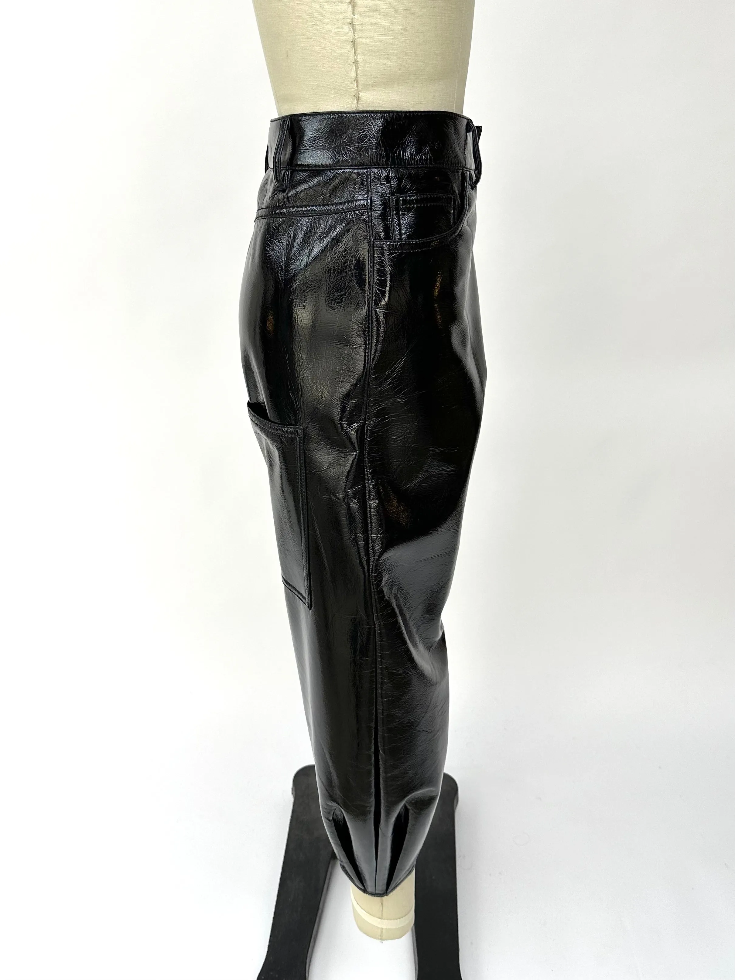 Tibi Vinyl Sculpted Pants