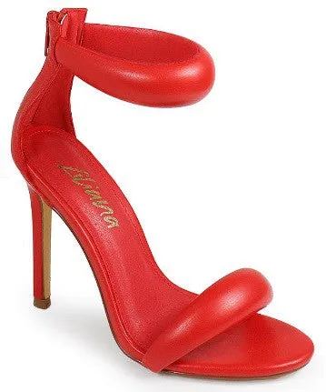 TISHA-112 Red Faux Leather