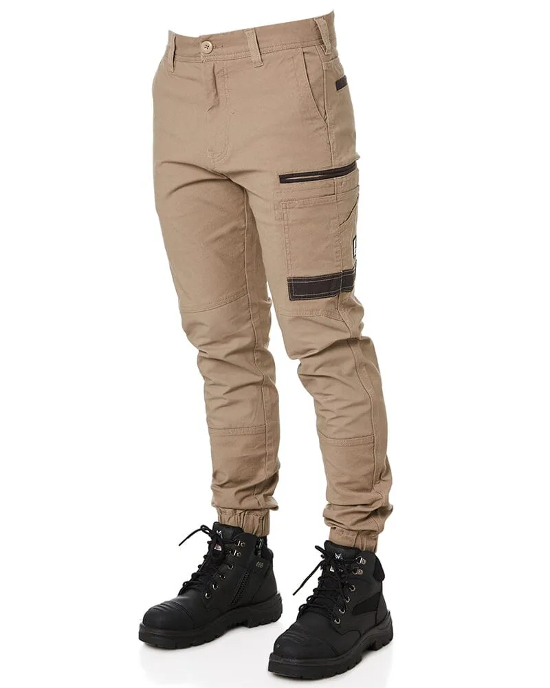Tradies WP-4 Stretch Cuffed Work Pants 2 Value Pack - Khaki/Khaki