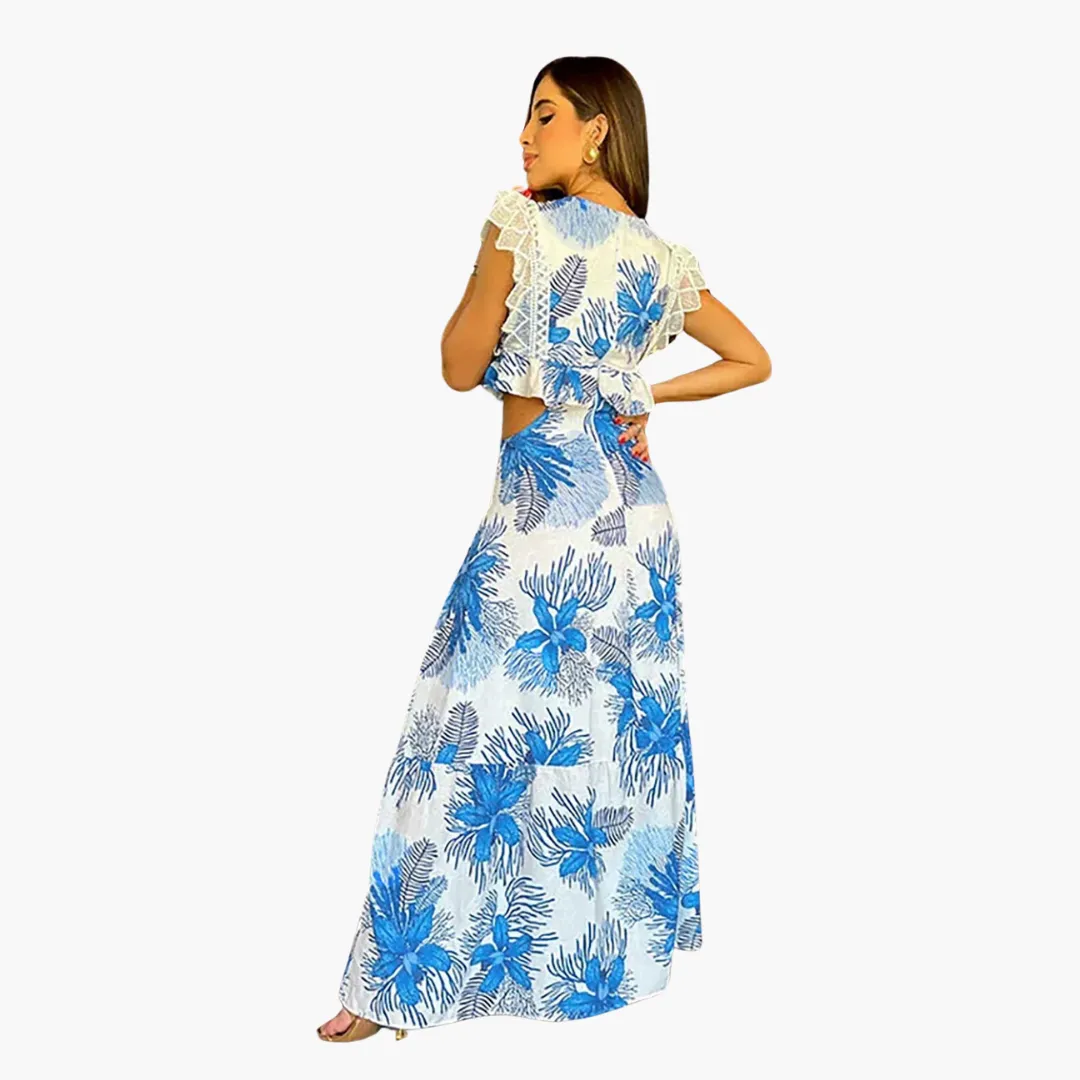 Trendy Lace Maxi Dress - Sleeveless Wedding Guest Dress for Women