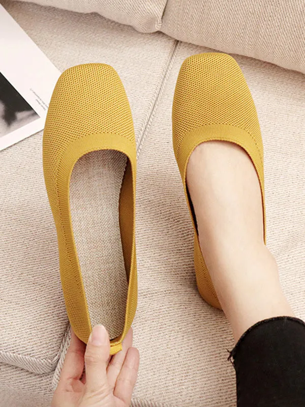 Ultimate Comfort: Breathable Solid Color Flat Shoes for Everyday Style