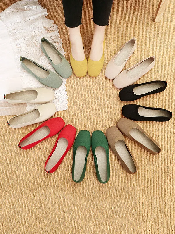 Ultimate Comfort: Breathable Solid Color Flat Shoes for Everyday Style