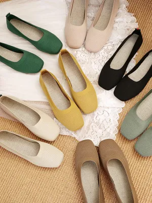 Ultimate Comfort: Breathable Solid Color Flat Shoes for Everyday Style