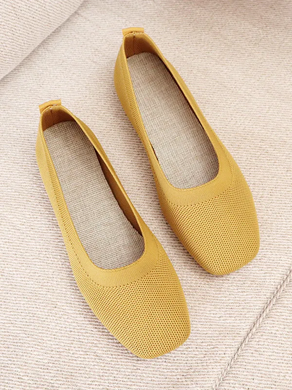 Ultimate Comfort: Breathable Solid Color Flat Shoes for Everyday Style