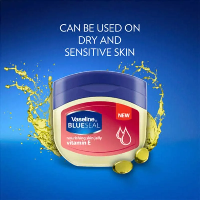 Vaseline BLUESEAL nourishing skin jelly with vitamin E