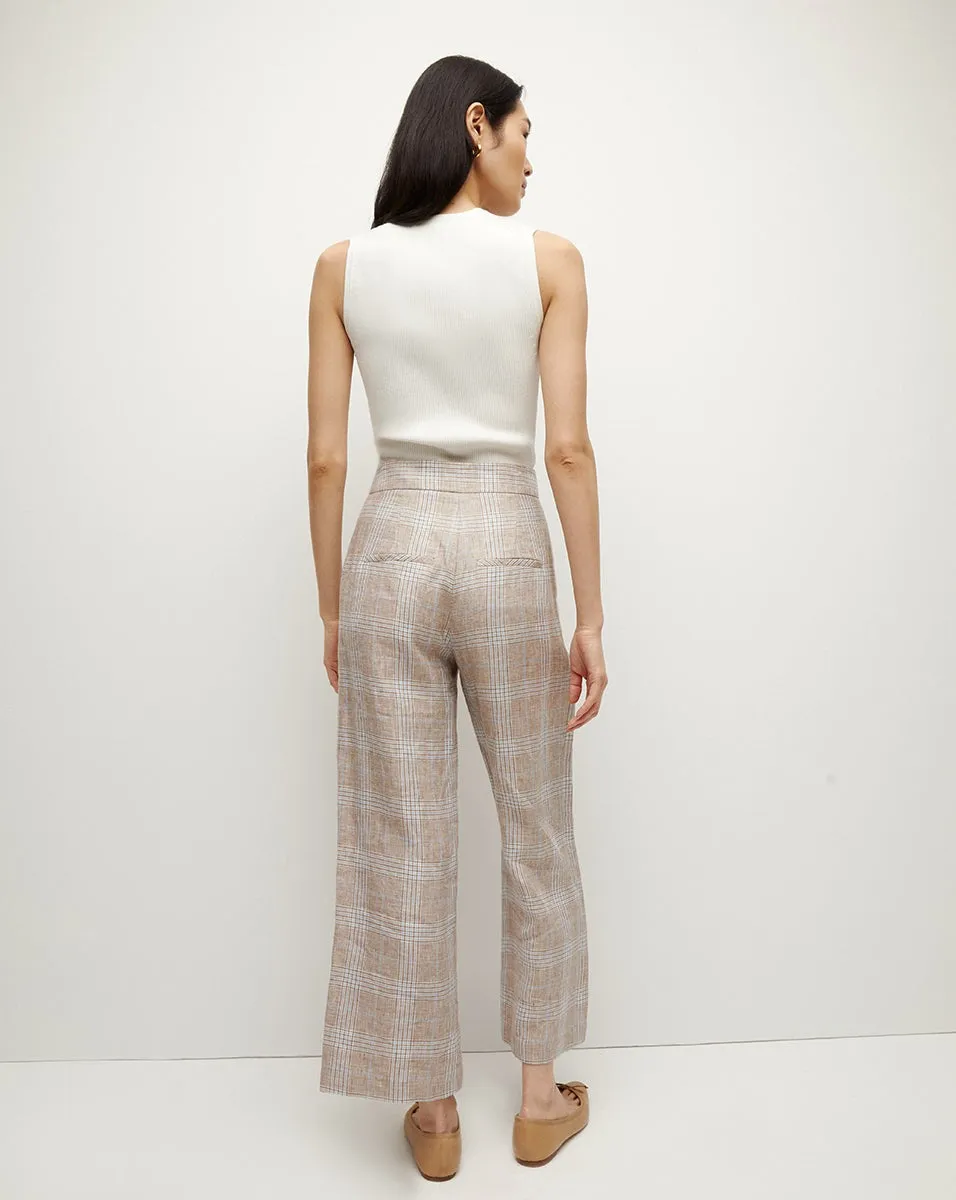 Veronica Beard Brixton Pant in Khaki Multi