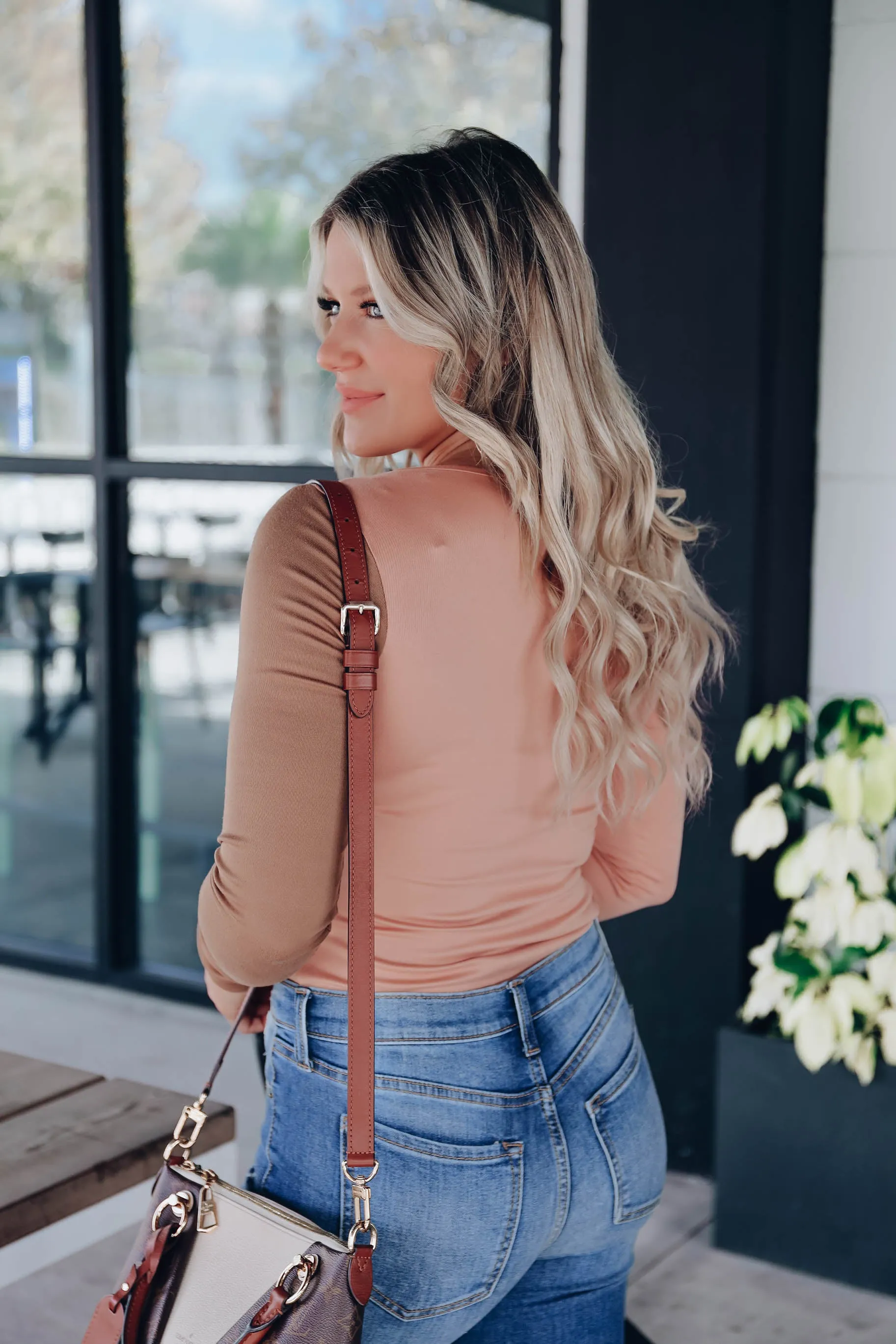 Vita Twist Front Bodysuit - Tan