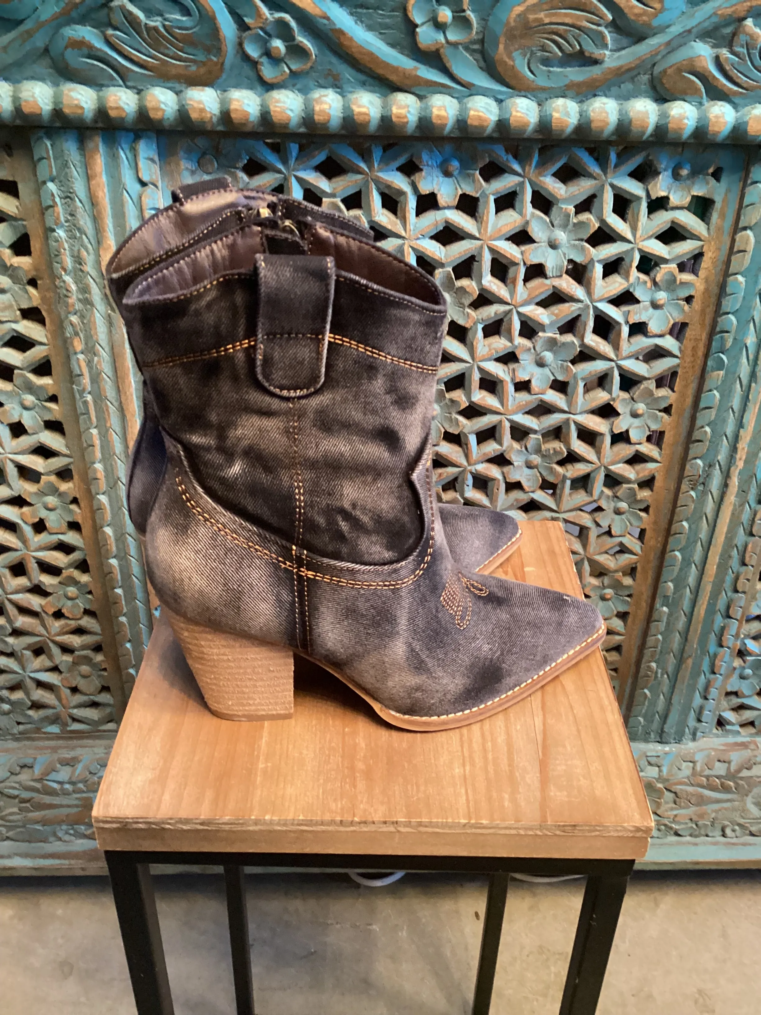 Washed Denim Boots by Corkys