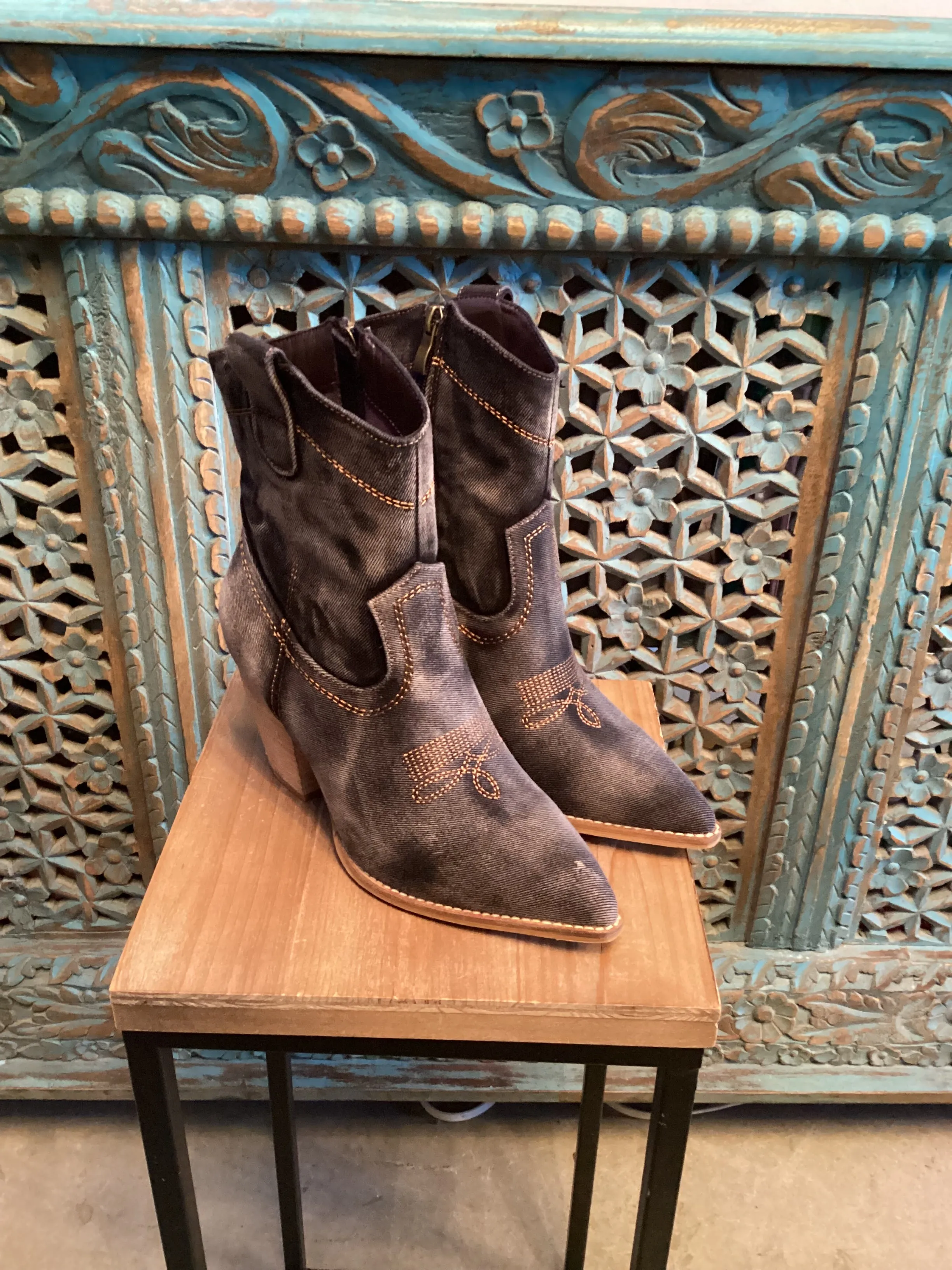Washed Denim Boots by Corkys