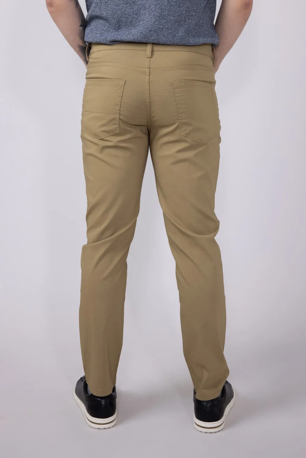 Weatherproof Vintage Momentum 5 Pocket Pants for Men in Sueded Khaki | W5S901-241-SUEDKHAKI