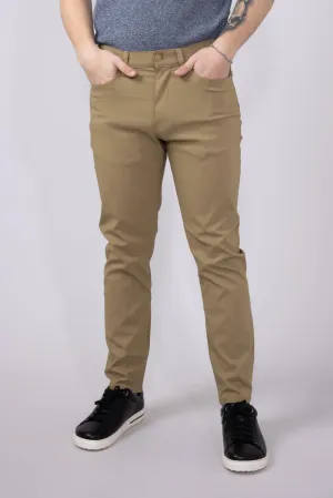 Weatherproof Vintage Momentum 5 Pocket Pants for Men in Sueded Khaki | W5S901-241-SUEDKHAKI