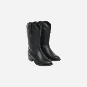 Western Boot in Black